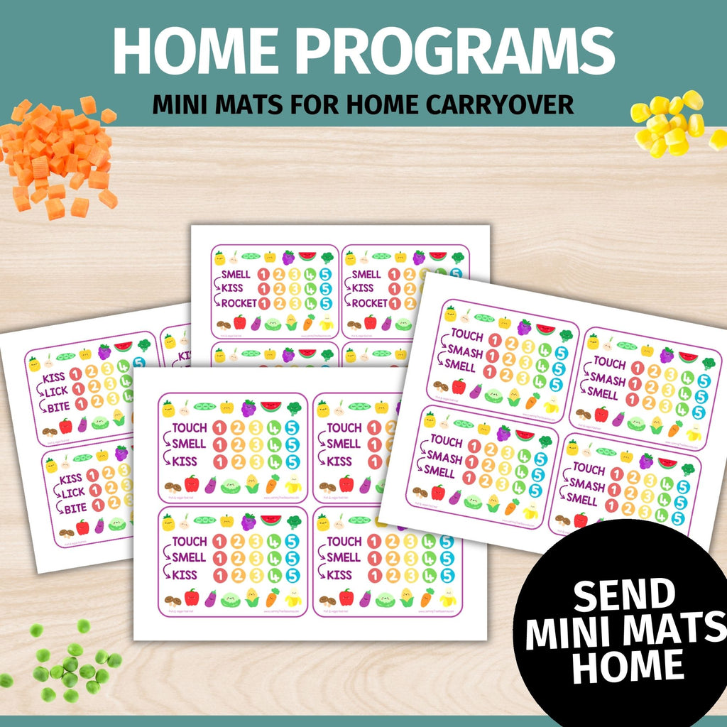 Food Mats- Placemats for Feeding Therapy, Food Exploration, and Picky Eaters