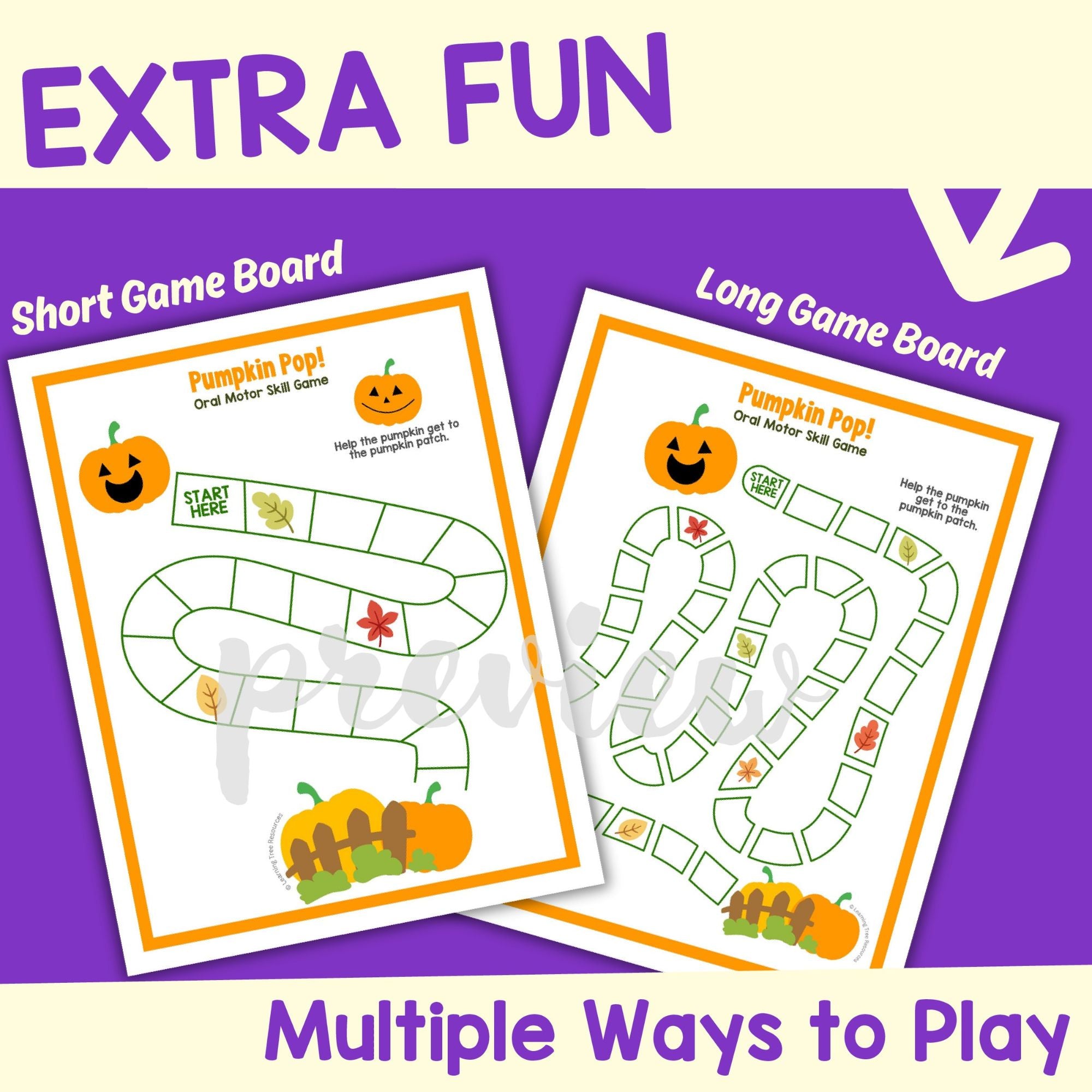Halloween Oral Motor Skills- Pumpkin Oral Motor Exercises & Pumpkin Speech Sounds