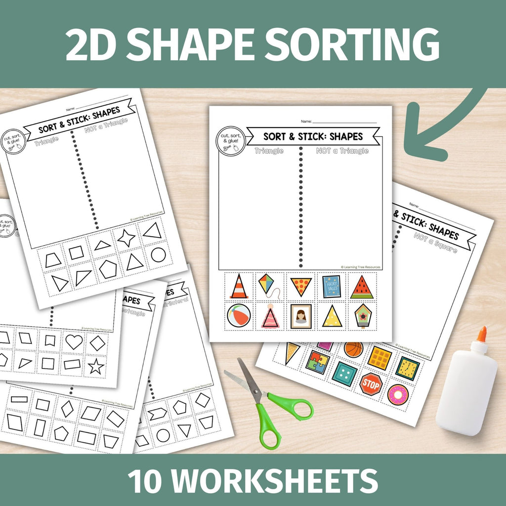 Cutting Practice Worksheets Bundle- Cut & Paste Worksheet BUNDLE