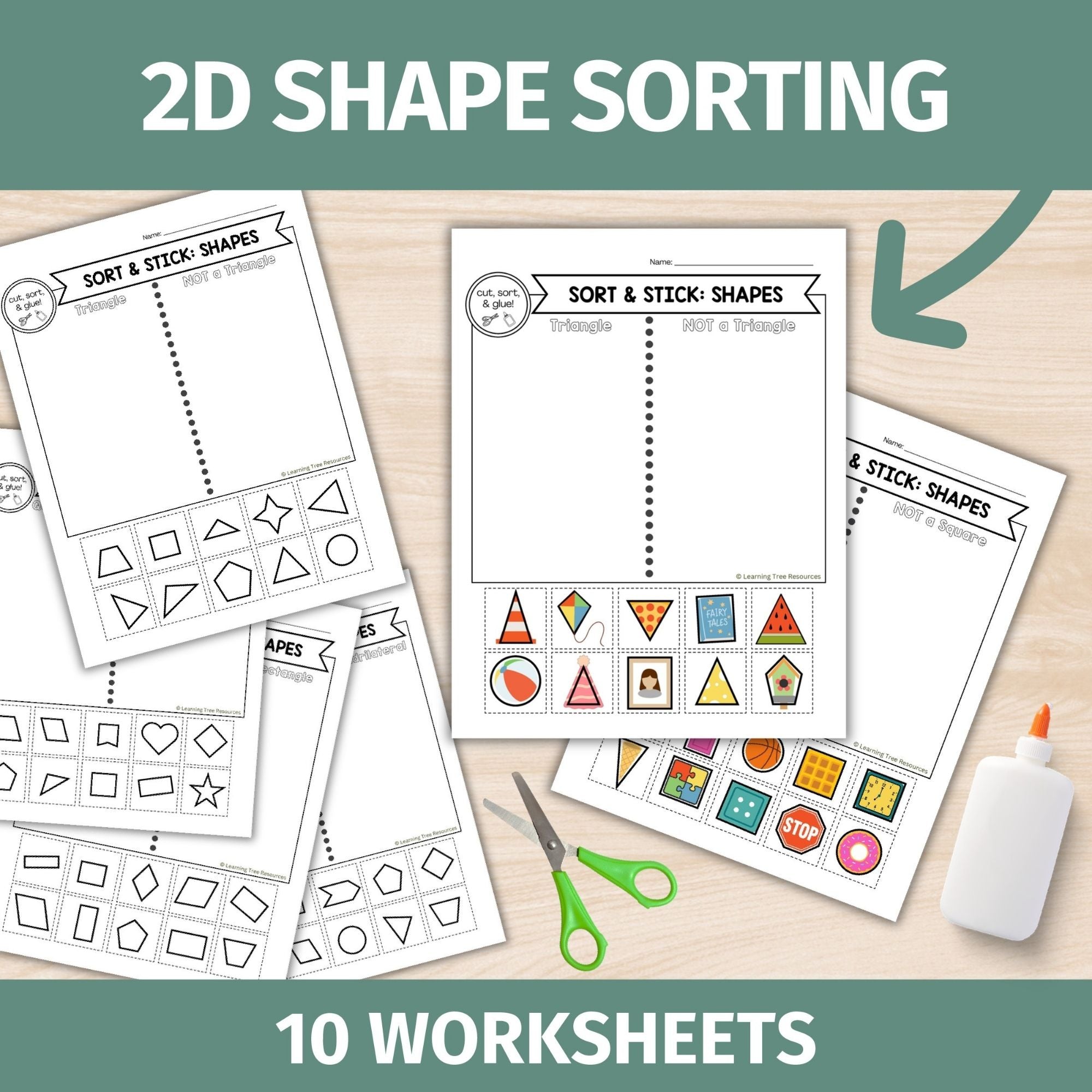 Cutting Practice Worksheets Bundle- Cut & Paste Worksheet BUNDLE