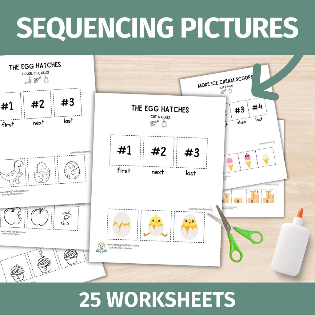Cutting Practice Worksheets Bundle- Cut & Paste Worksheet BUNDLE