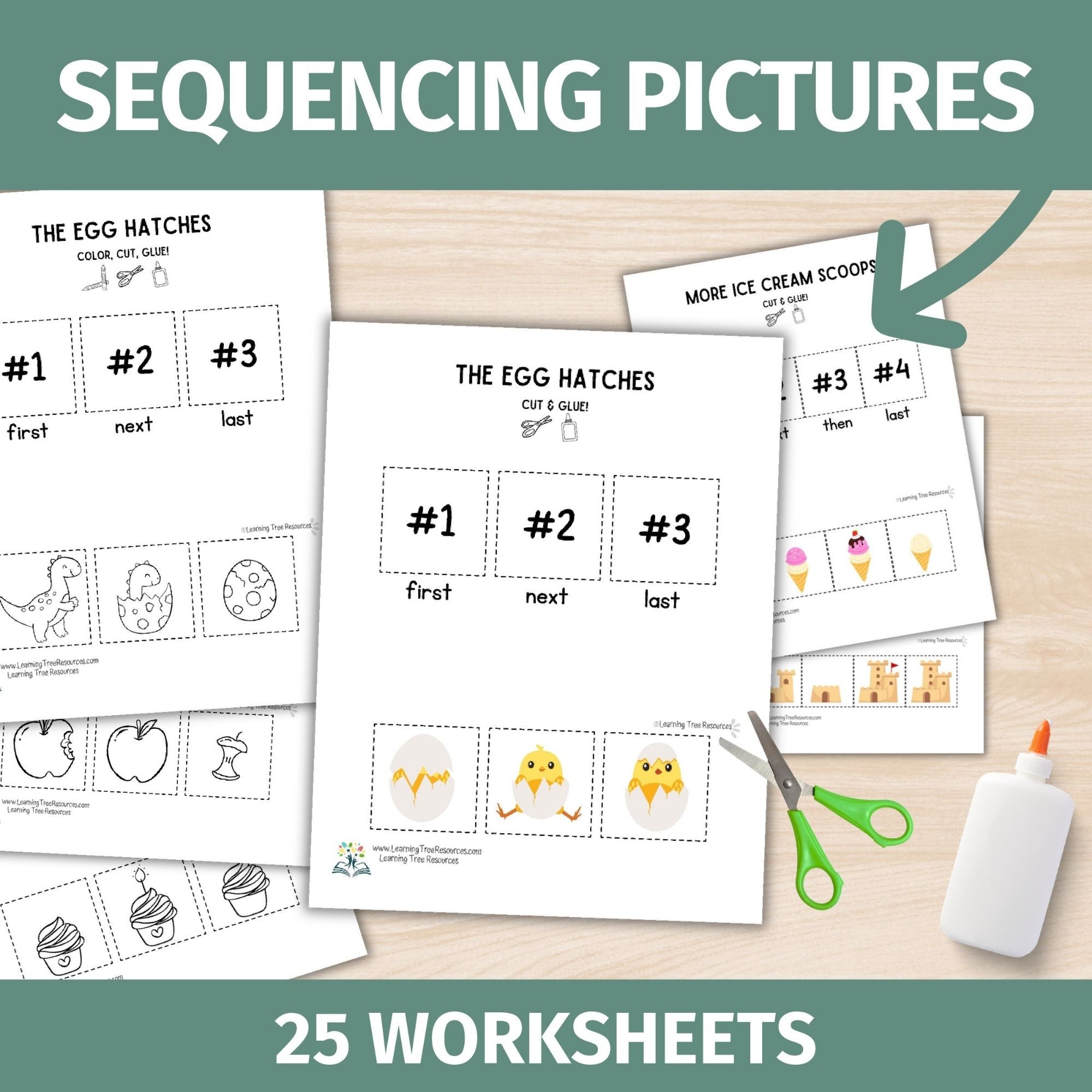 Cutting Practice Worksheets Bundle- Cut & Paste Worksheet BUNDLE