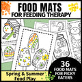 Food Mats for Feeding Therapy- Spring and Summer Snack Mats for Picky Eaters