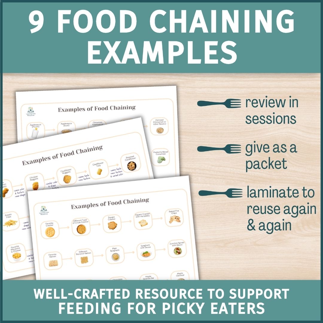 Food Chaining Handouts for Feeding Therapy and Picky Eaters