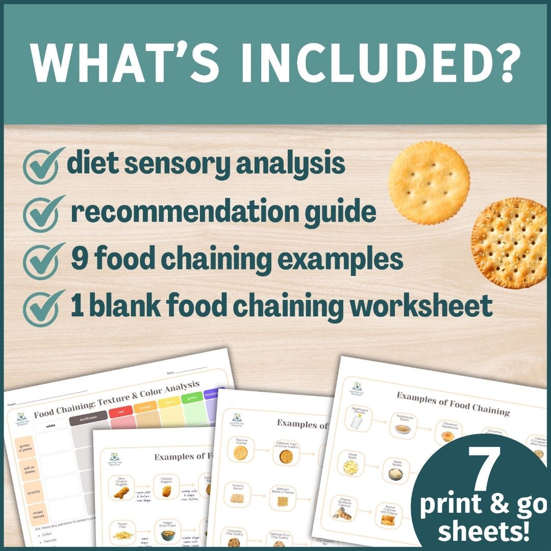 Food Chaining Handouts for Feeding Therapy and Picky Eaters