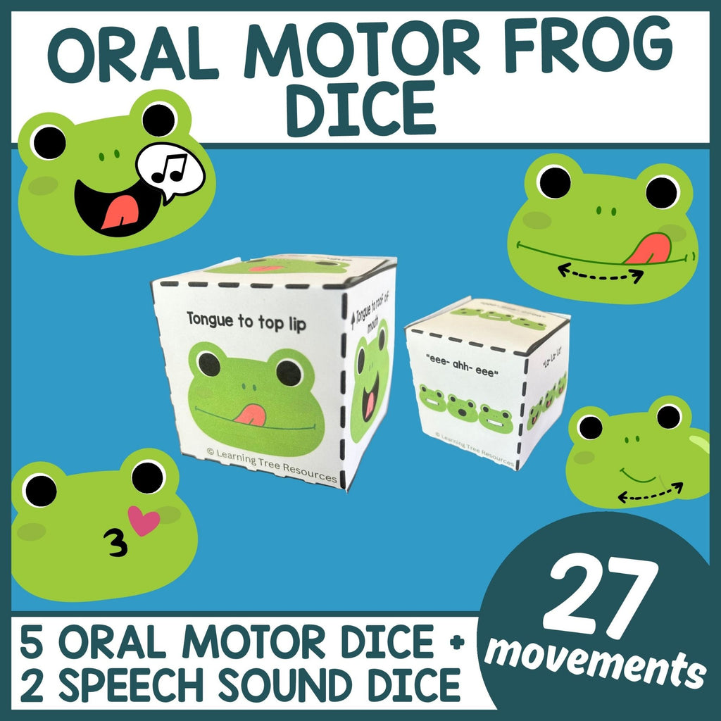 Frog Oral Motor Dice Game for Feeding Therapy & Speech Therapy