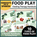 *Spanish* Food Play Handouts for Picky Eaters and Feeding Therapy