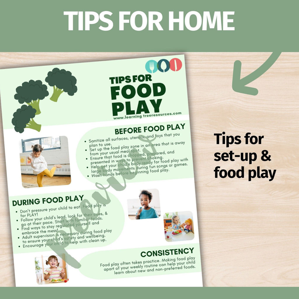 Food Play Handouts for Picky Eaters and Feeding Therapy